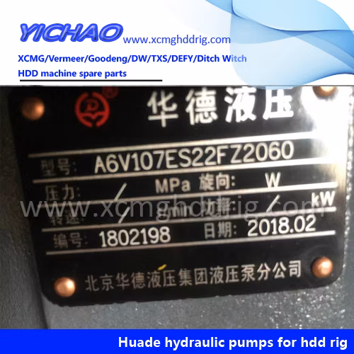 Original Bonfiglioli Hydraulic Pump Spare Parts for XCMG, Goodeng, Dw/Txs, Huali, Vermeer HDD Machine